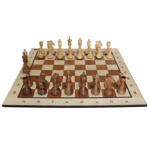 صفحه کلاسیک و مهره سلطنتی مستر شطرنج رنگ کرمی