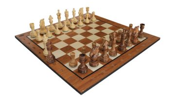 صفحه شطرنج کلاسیک abc و مهره شطرنج سلطنتی