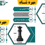 جدول توضیحات مهره ها شاه و وزیر مستر شطرنج استوانه ای باشگاه شطرنج ایران جدول توضیحات مهره ها شاه و وزیر مستر شطرنج استوانه ای باشگاه شطرنج ایران
