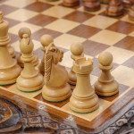 مهره و صفحه شطرنج چوبی مدل کوبایی
